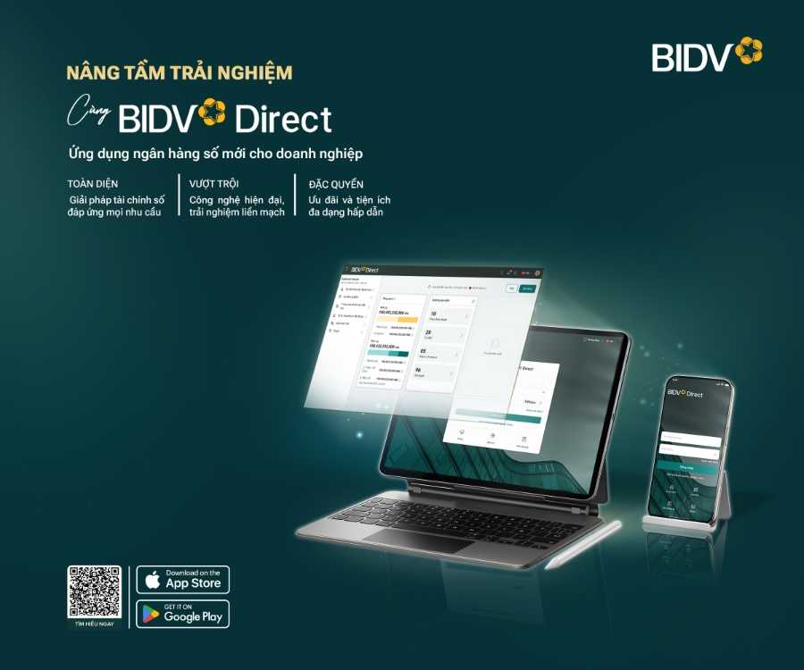 BIDV Direct – Ứng dụng số hữu ích dành cho khách hàng tổ chức