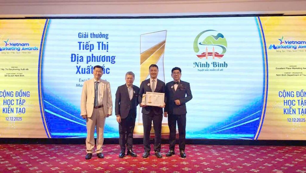 Ninh Bình được vinh danh điểm đến du lịch xuất sắc