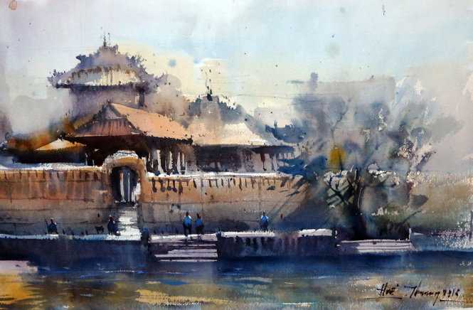 Giữ hồn Huế qua tranh minh họa