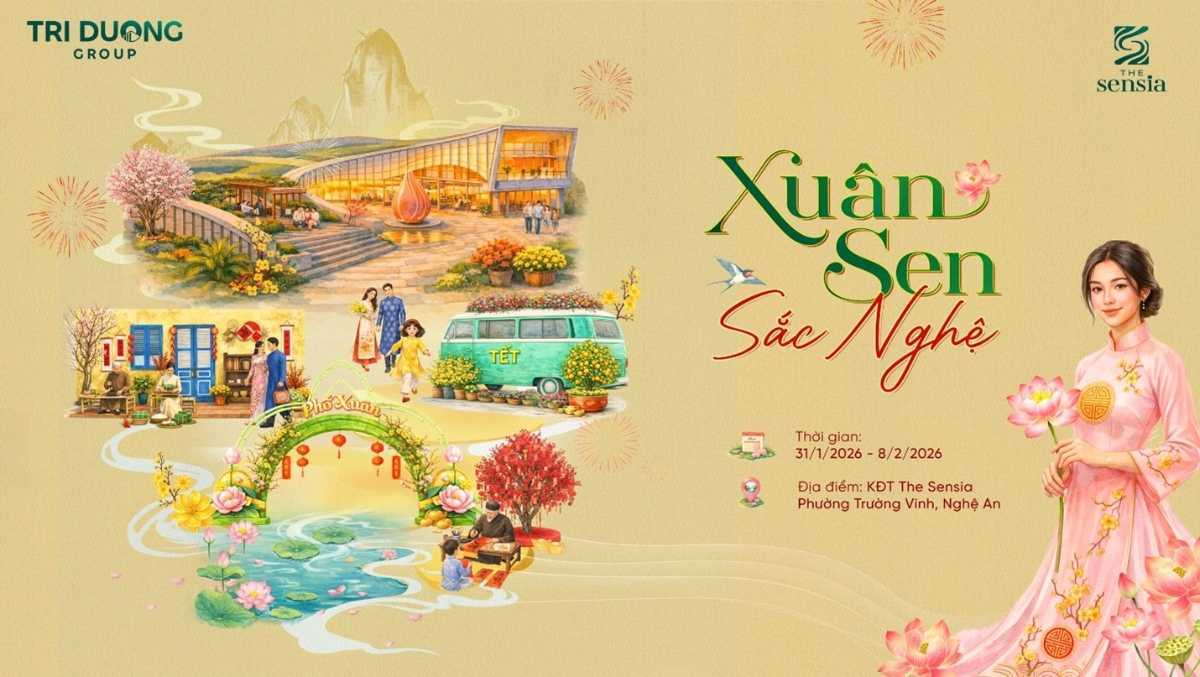 Sắp diễn ra chuỗi sự kiện Tết “Xuân Sen – Sắc Nghệ” tại The Sensia