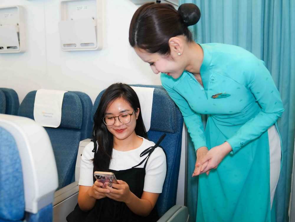 Vietnam Airlines nâng cao trải nghiệm với dịch vụ internet trên máy bay