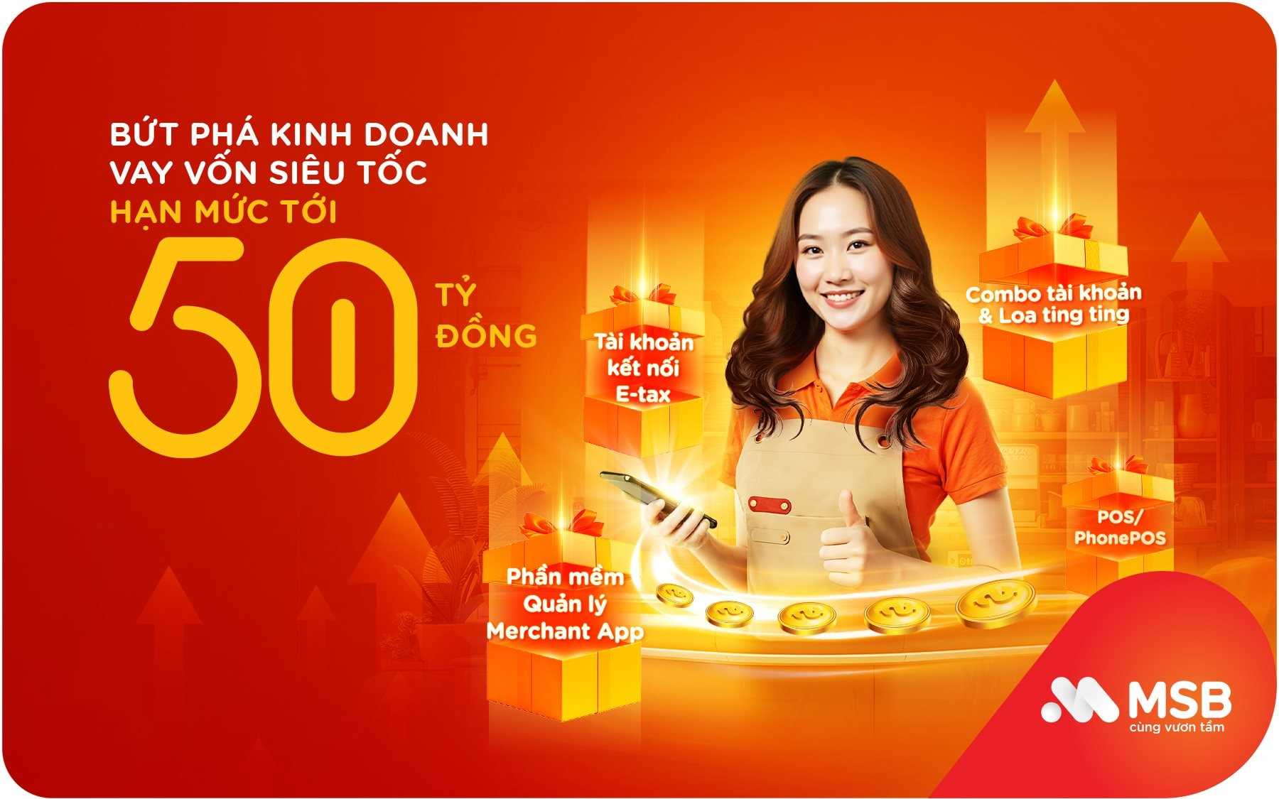 MSB triển khai giải pháp trọn gói về thuế cho hộ kinh doanh