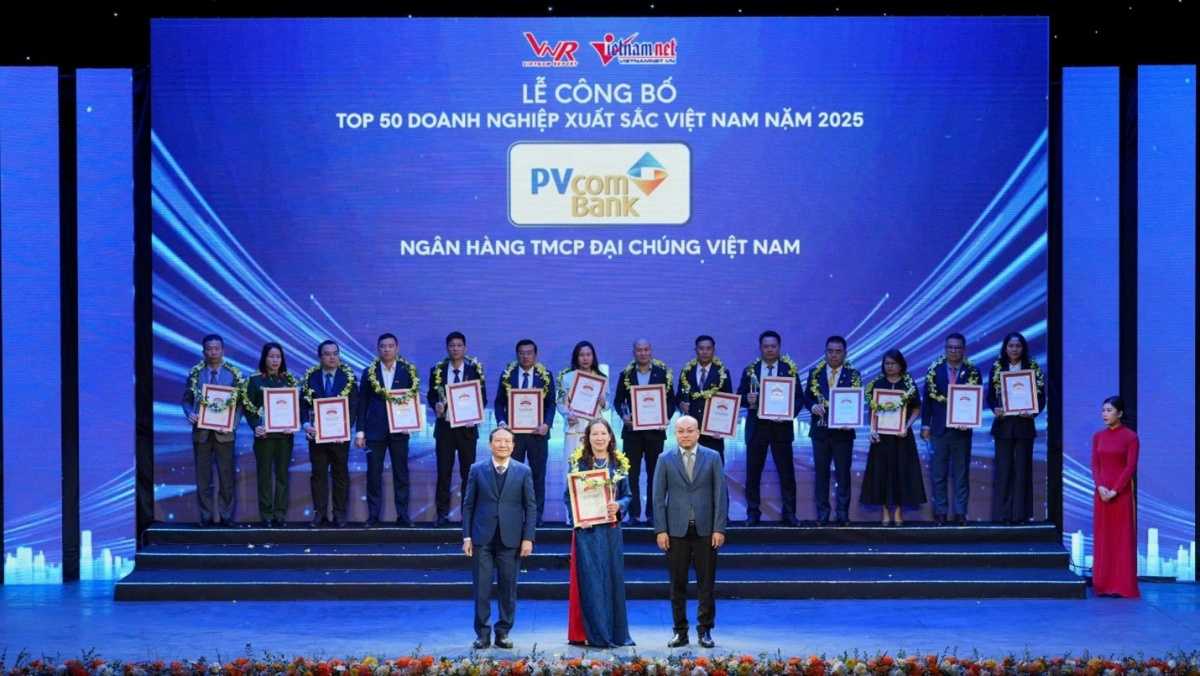 PVcomBank xếp vị trí 86 trong Top 500 Doanh nghiệp lớn nhất Việt Nam năm 2025