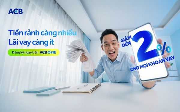 Giải pháp giúp khách hàng ACB tận dụng tiền nhàn rỗi để giảm lãi suất vay đến 2%/năm