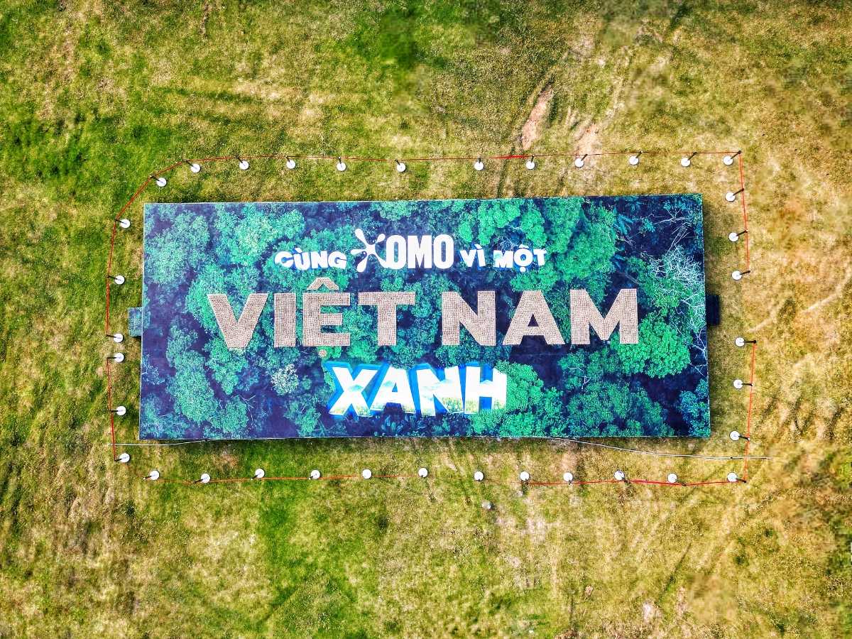 OMO xác lập kỷ lục Guinness thế giới bằng hình xếp chữ “Việt Nam” từ banh hạt giống