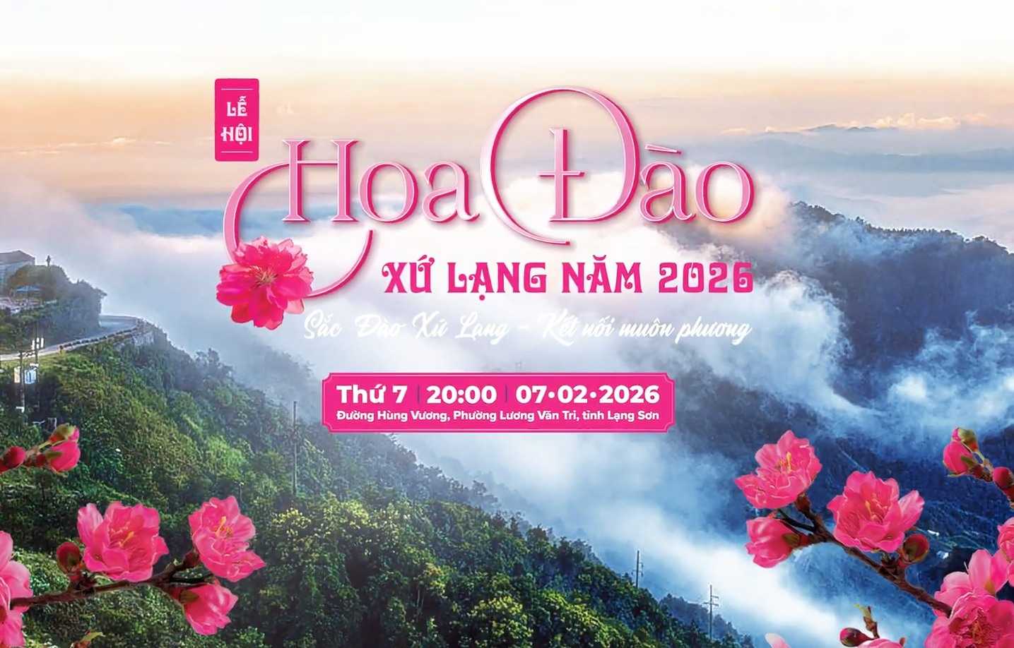 Lễ hội Hoa đào xứ Lạng 2026: Điểm hẹn sắc xuân kết nối muôn phương