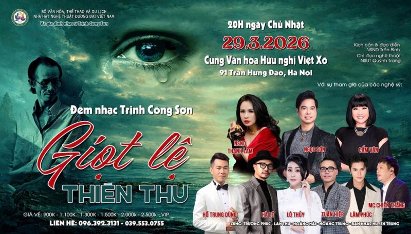 Thanh Lam, Cẩm Vân, Hà Lê và dàn nghệ sĩ hội tụ trong đêm nhạc Trịnh “Giọt lệ thiên thu”