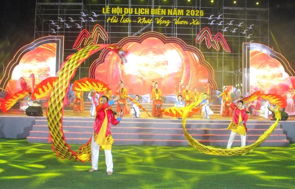 Lễ hội du lịch biển Hải Tiến 2026 với thông điệp Khát vọng vươn xa