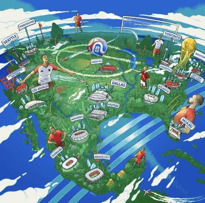 Tổng cộng 16 thành phố được chọn tổ chức World Cup 2026 Tổng cộng 16 thành phố được chọn tổ chức World Cup 2026
